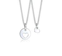 Elli Collier Femme Set Coeur Découpé Mère Enfant en Argent Sterling 925