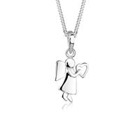 Elli Collier Femme Talisman Coeur d'Ange en Argent Sterling 925
