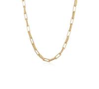 Elli Collier Femmes Maillons Angulaires Tendance Basique Couleur Or