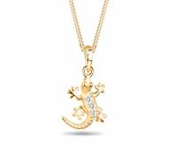 Elli Collier Femmes pendentif gecko avec cristaux en argent sterling 925