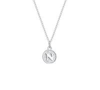 Elli Collier Lettre N Pendentif Basic Collier Femme - (925/1000) Argent