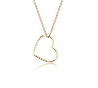 Elli Collier pour femme avec pendentif cœur basique en argent sterling 925, 450, Sans