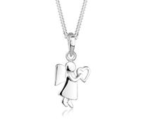 Elli Collier pour femme en argent sterling 925 avec talisman en forme de cœur, 50 cm, Argent sterling, Pas de pierre précieuse