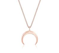 Elli Collier pour femme Luna Astro en argent sterling 925 plaqué or rose, 50 cm, Argent, Pas de pierre précieuse