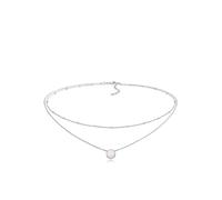 Elli Collier ras du cou pour femme avec opale synthétique en argent sterling 925 plaqué or