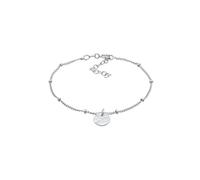 Elli Damen Kugel Plättchen Disc Gehämmert in 925 Sterling Silber