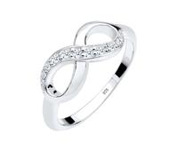 Elli DIAMONDS Bague 'Infinity' argent, Taille 56