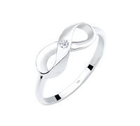 Elli DIAMONDS Bague 'Infinity' argent, Taille 56