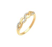 Elli DIAMONDS Bague 'Infinity' or / transparent, Taille 54