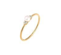 Elli DIAMONDS Bague 'Vintage' or / blanc perle, Taille 54