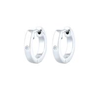Elli DIAMONDS Boucles d'oreilles argent / blanc, Taille One Size