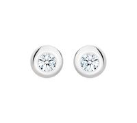 Elli DIAMONDS Boucles d'oreilles blanc, Taille One Size