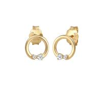 Elli DIAMONDS Boucles d'oreilles 'Kreis' or, Taille One Size