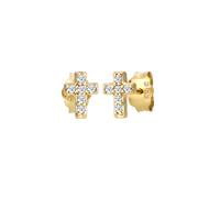 Elli DIAMONDS Boucles d'oreilles 'Kreuz' or, Taille One Size