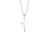 DIAMORE Collier avec Croix Diamant (0.01 ct.) en Argent Sterling 925
