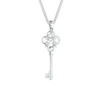 Elli DIAMONDS Collier Femmes Classique avec Diamant (0.015 ct.) en Argent Sterling 925