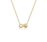 Elli DIAMONDS Collier Femmes Infinity Éternel avec Diamant (0.015 ct.) en Or Jaune 585