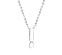 Elli DIAMONDS Collier Femmes Pendentif Barre Diamant (0.03 ct.) en Argent Sterling 925
