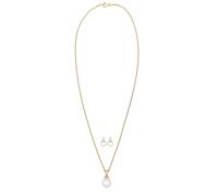 Elli DIAMONDS Parure de bijoux or / blanc perle, Taille 45