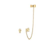 Elli Ear Cuff Asymétrique Minimum 925 Argent Plaqué or