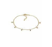 Elli Femme Bracelet de Cheville 925 Argent Plaqué Or - 22cm