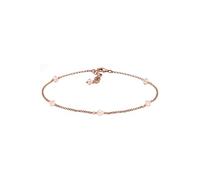 Elli Femme Bracelet de Cheville 925 Argent Plaqué Or Rosé - 22cm