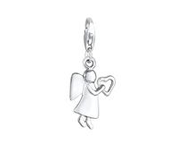 Elli Femme Charm Ange Gardien Coeur Ludique en Argent Sterling 925