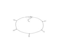 Elli Fußschmuck Damen Fußkettchen Feder Anhänger im Boho Trend in 925 Sterling Silber
