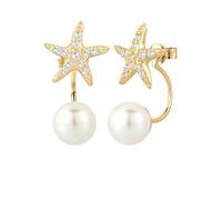 Elli mer marin boucles d'oreilles clous femme oxyde de zirconium