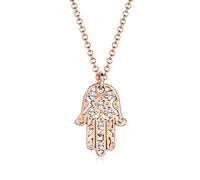 Elli Necklace Hamsa Hand Crystals 925 Sterling Silver