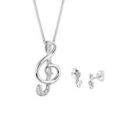 ELLI Parure de bijoux argent / transparent, Taille One Size