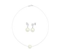 ELLI Parure de bijoux argent / blanc, Taille One Size