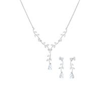 ELLI Parure de bijoux argent / transparent / blanc, Taille One Size