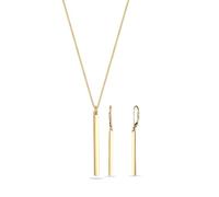 Elli Parure de bijoux basique élégante pour femme en argent sterling 925 plaqué or