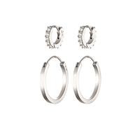 ELLI Parure de bijoux 'Creolen-Set' argent, Taille One Size