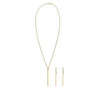 Elli Parure de bijoux basique élégante pour femme en argent sterling 925 plaqué or