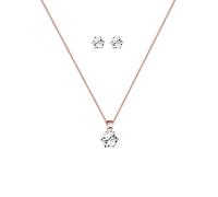 ELLI Parure de bijoux 'Kristall' or rose, Taille 45