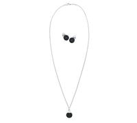 ELLI Parure de bijoux noir / argent, Taille One Size