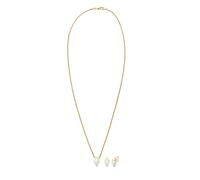 ELLI Parure de bijoux opal / or, Taille 45