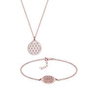 Elli - Kit Collier + Bracelet - Femme - Argent - 925/1000 Rosé Plaqué Or Longueur 45 cm - 0903311516_45
