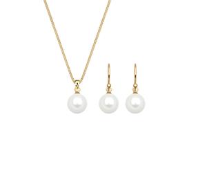 ELLI Parure de bijoux 'Pearl' or, Taille One Size