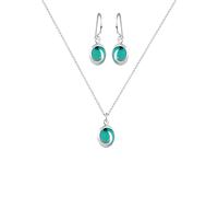 ELLI Parure de bijoux turquoise / argent, Taille One Size