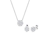 Elli - Parures - Femme - Fleur - Argent 925 - Oxyde de Zirconium - Blanc - 0905781016_45 - 45cm
