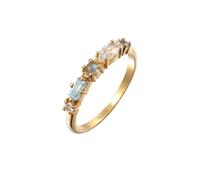 ELLI PREMIUM Bague bleu clair / or / blanc, Taille 58