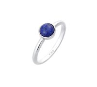 ELLI PREMIUM Bague bleu cobalt / argent, Taille 58