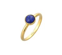 ELLI PREMIUM Bague bleu cobalt / or, Taille 52
