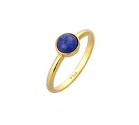 ELLI PREMIUM Bague bleu cobalt / or, Taille 56