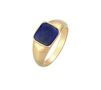 ELLI PREMIUM Bague bleu foncé / or, Taille 54