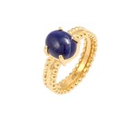 ELLI PREMIUM Bague bleu foncé / or, Taille 56