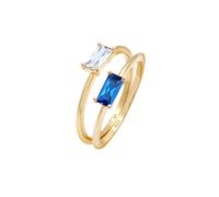 ELLI PREMIUM Bague bleu / or, Taille 52